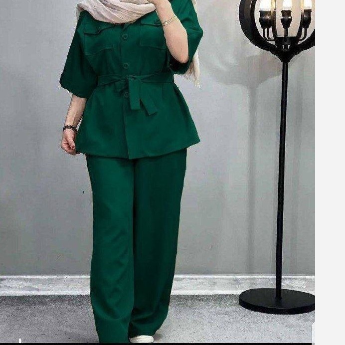 ست ابروبادی مانتو شلوار زنانه فری تا46