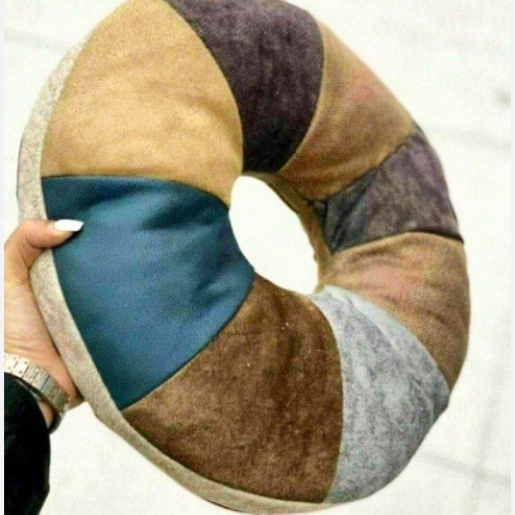 کوسن سایز بزرگ پارچه مخمل طرح دونات (دو هزار جنس متنوع موجوده)