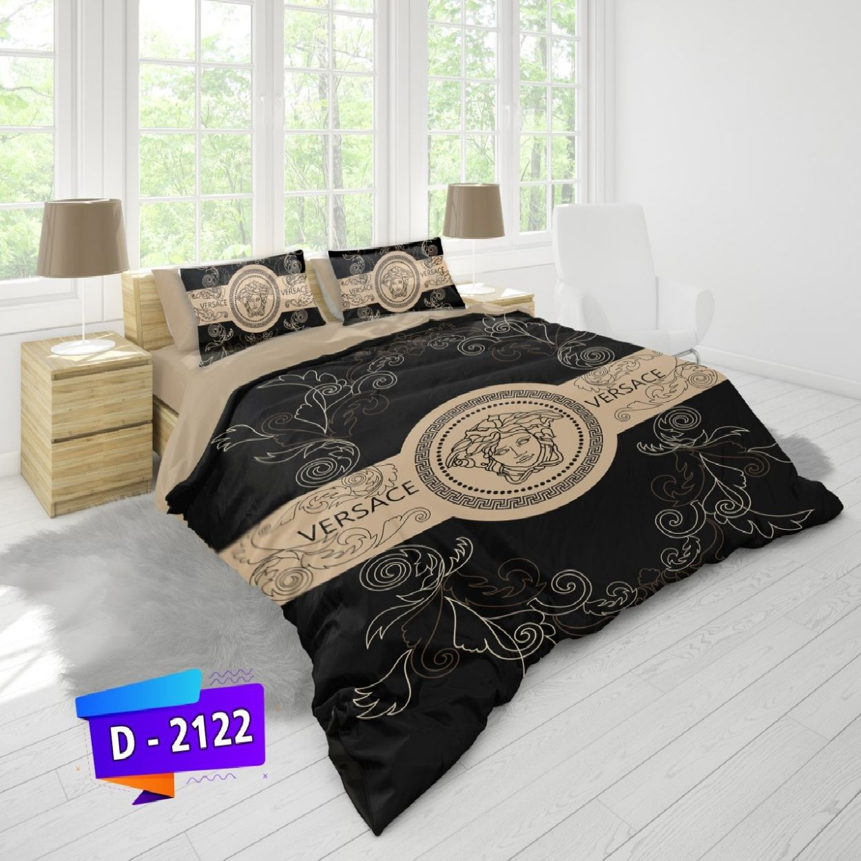 سرویس روتختی لمان دونفره کد D-2122