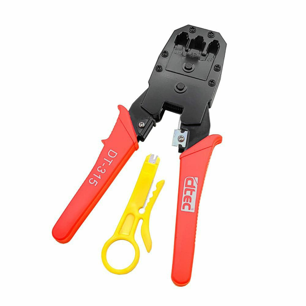 پرس سوکت شبکه و کابل لخت کن انگشتی دیتک مدل DTEC DT-315