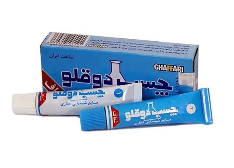 چسب دوقلو شفاف غفاری