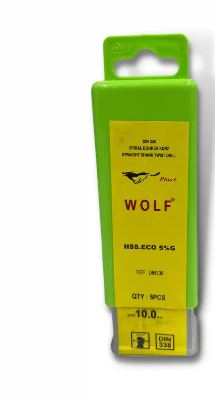 مته کبالت WOLF آهنی سایز 10 (ولف) HSS.ECO 5%G