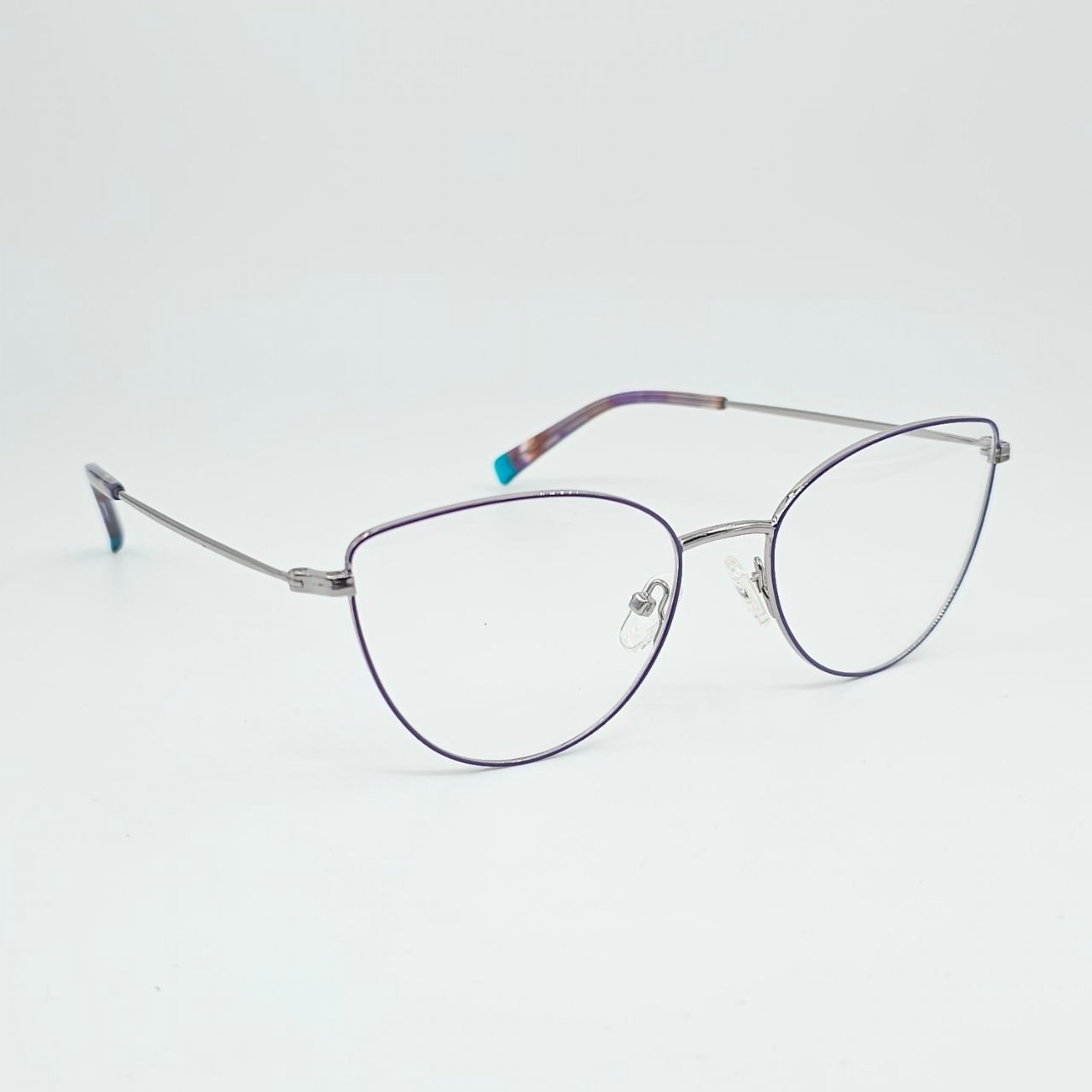 عینک طبی زنانه گربه ای با کاور بنفش یووی 400 و پلاریزه کد 19HC076D-M