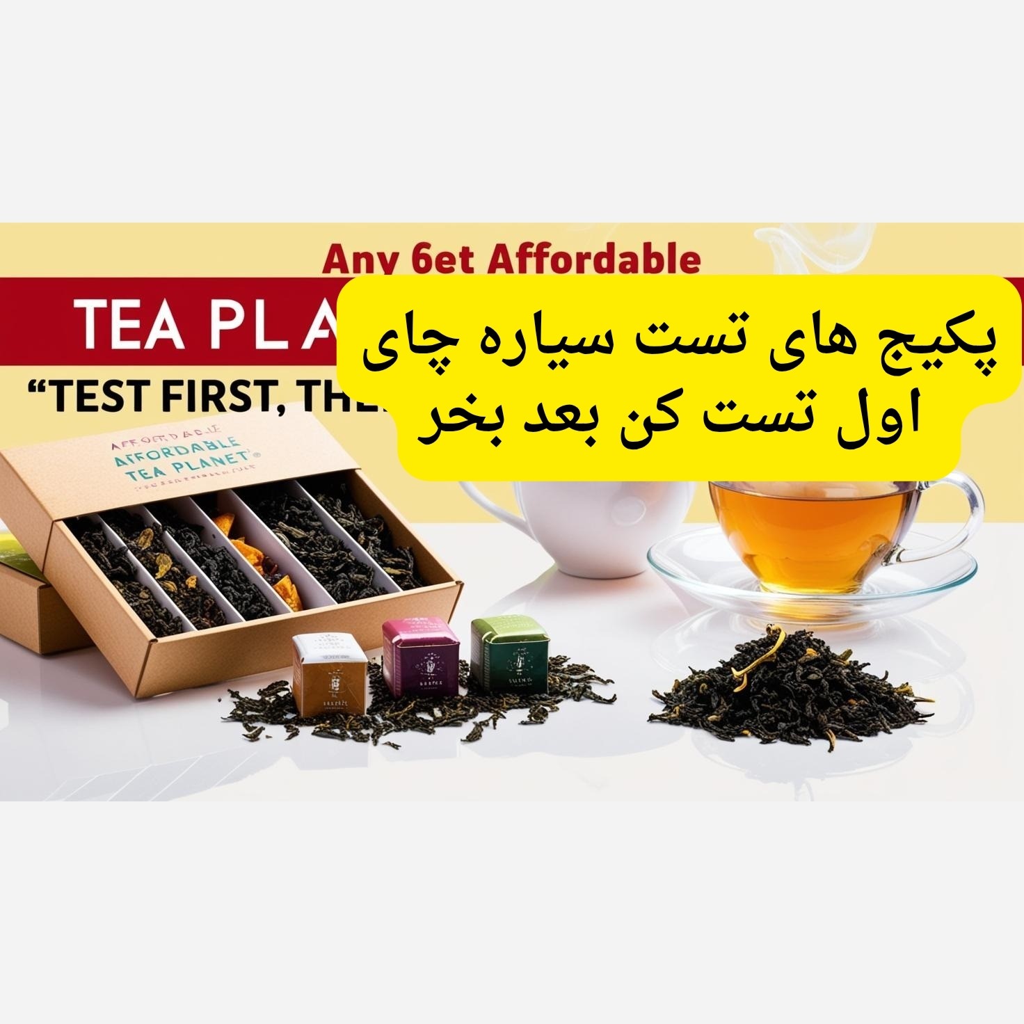پکیج تست چای عطری سیاره