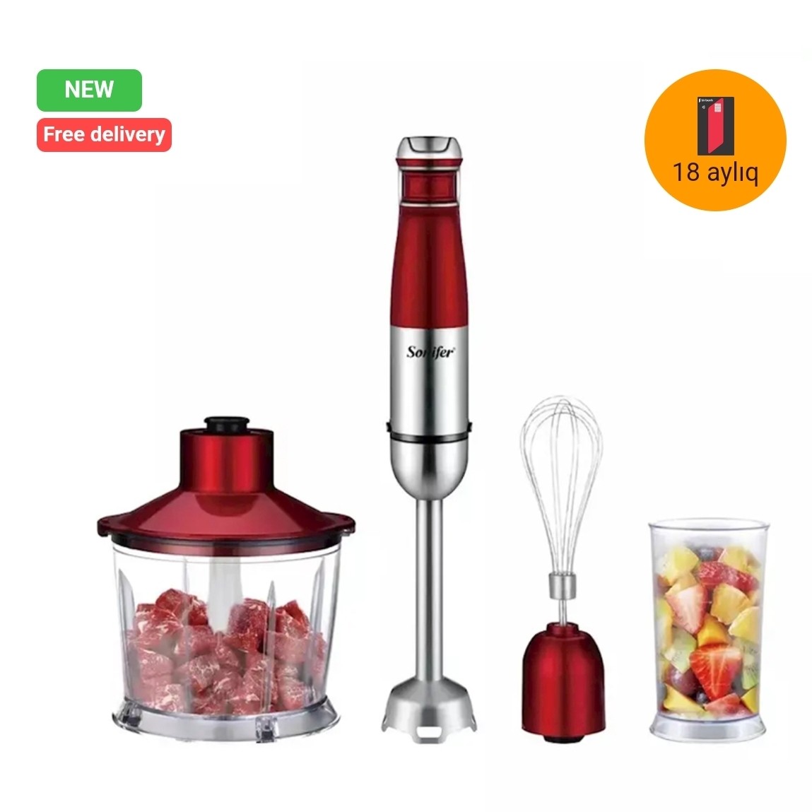 گوشت کوب برقی چند منظوره سونیفر مدل SONIFER SF-8101 (کدf) 