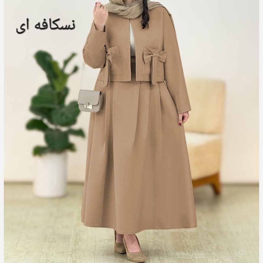 کت و دامن زنانه ست لباس زنانه مانتو بلند 
