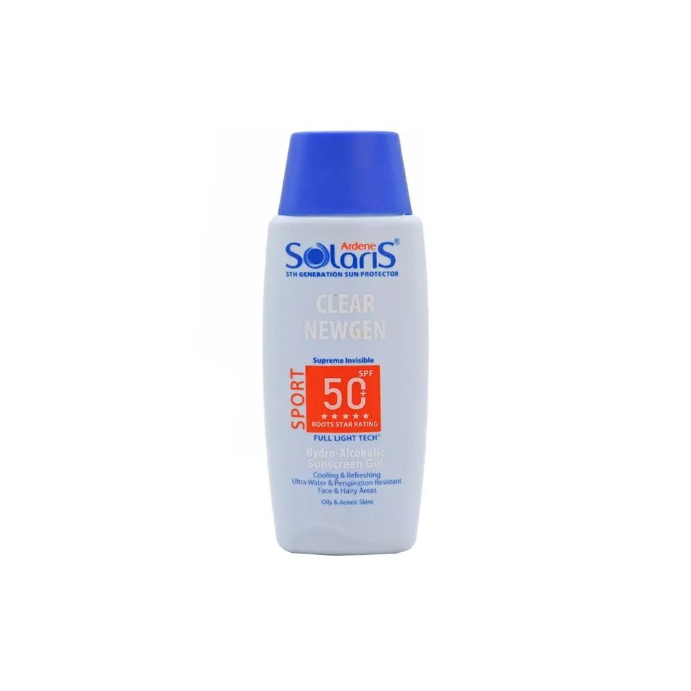 ژل کرم ضد آفتاب آردن دارای SPF50 مدل Clear Newgen مناسب پوست چرب و مستعد آکنه