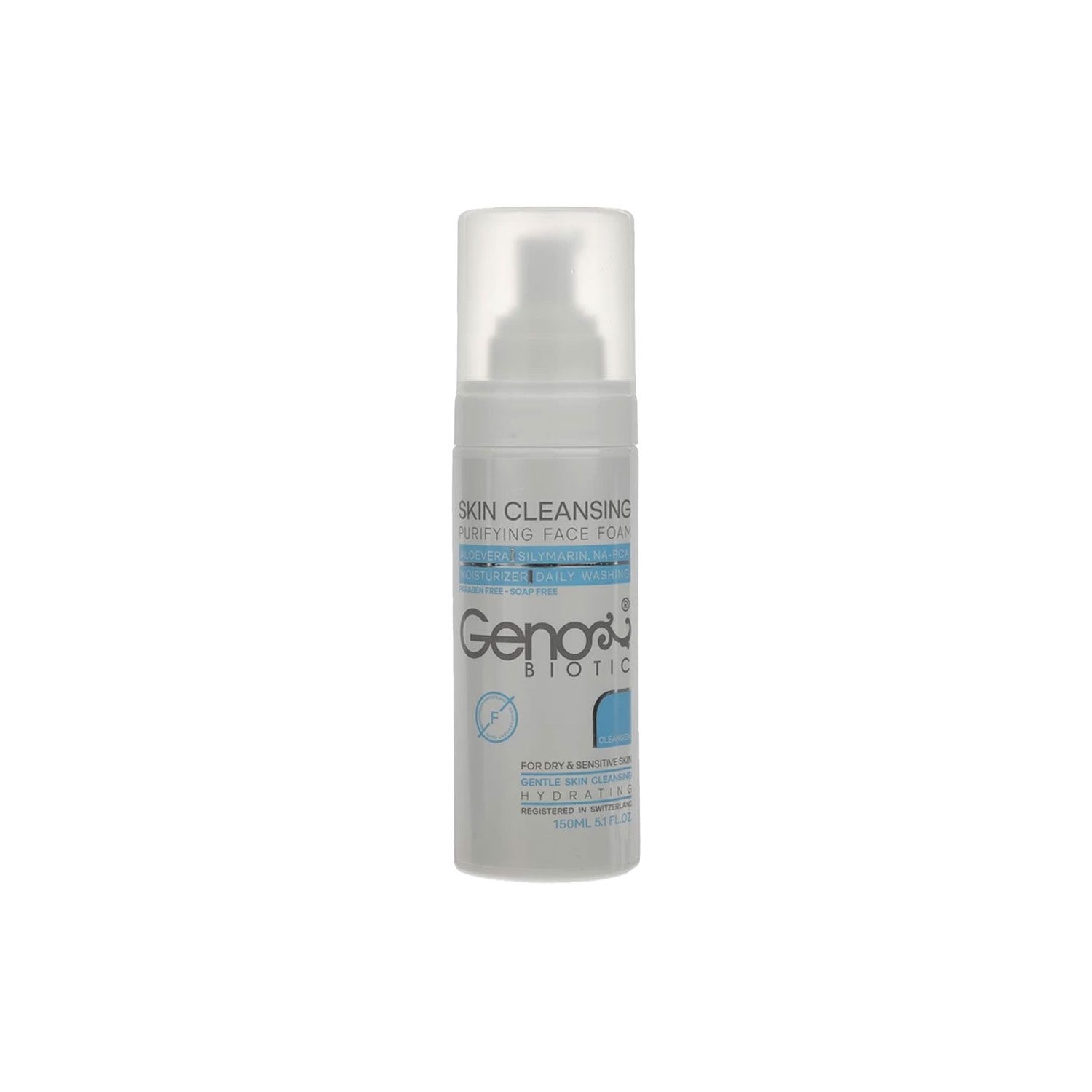 فوم شستشو صورت ژنو بایوتیک مدل Dry Skin مناسب پوست خشک و حساس
