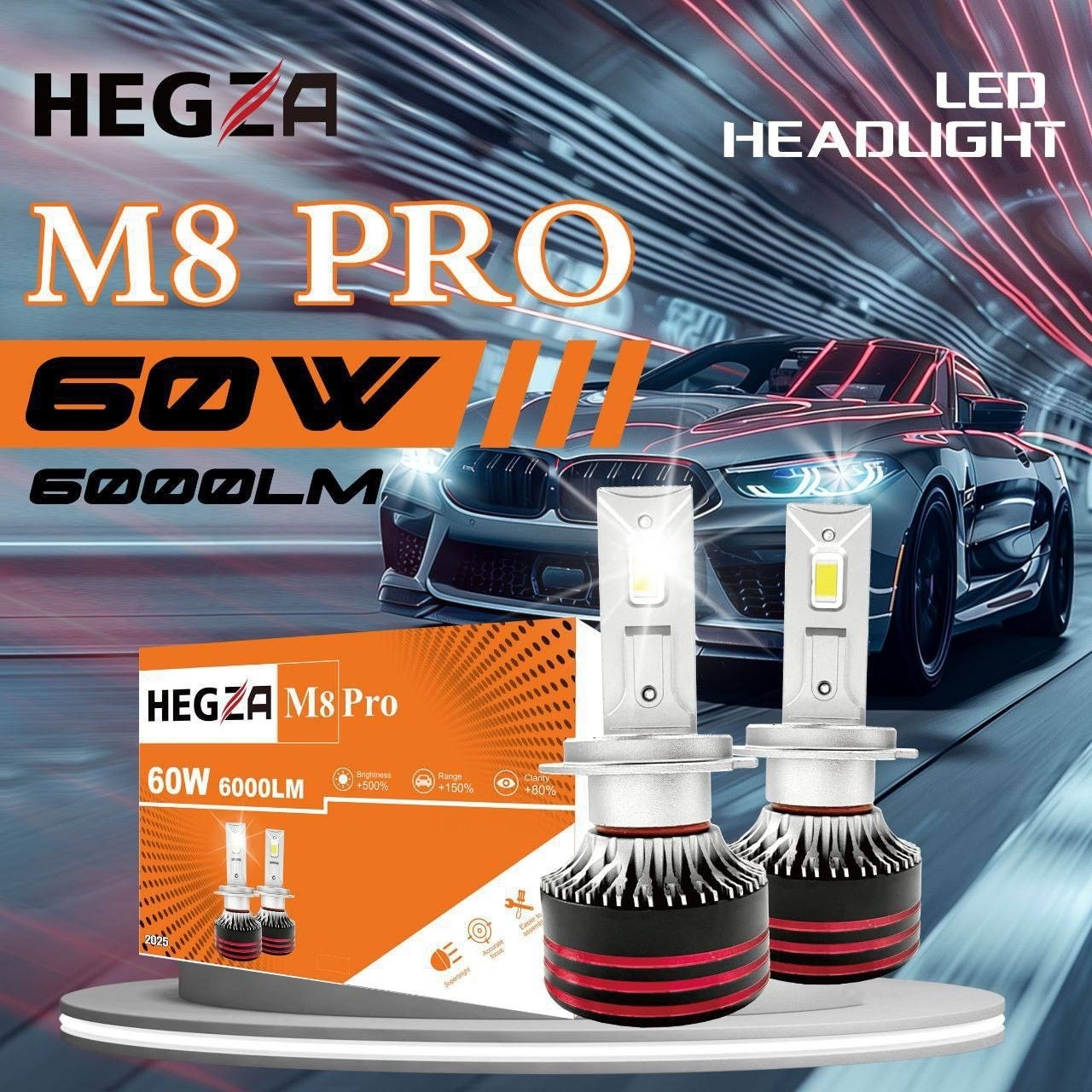 هدلایت M8Pro هگزا 60 وات زیمر