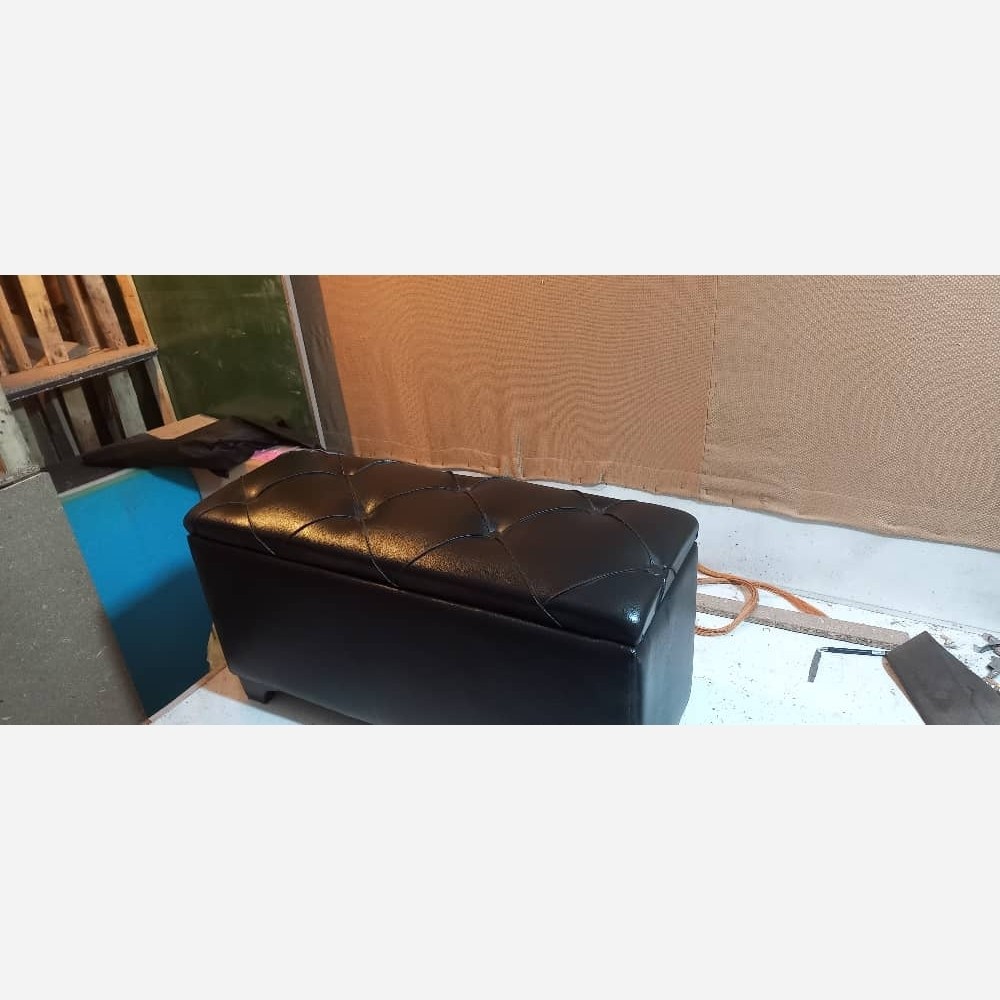 پاف نیکمت دونفره باکس دار چرم(پس کرایه)