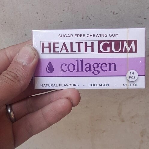 آدامس بدون شکر health gum مدل collagen