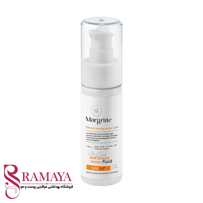 فلوئید ضدآفتاب مارگریت پوست چرب و مستعد آکنه SPF50+