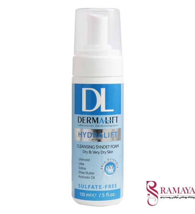 فوم شستشوی صورت درمالیفت hydraliftخشک و خیلی خشک 150میلیلیتر