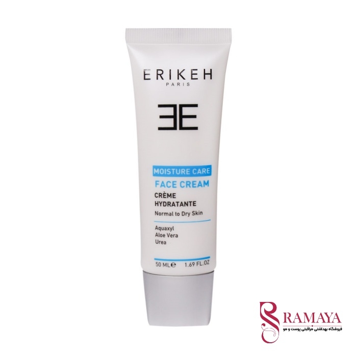 کرم مرطوب کننده و آبرسان صورت اریکه Moisture Care پوست خشک حجم 50 میلی لیتر