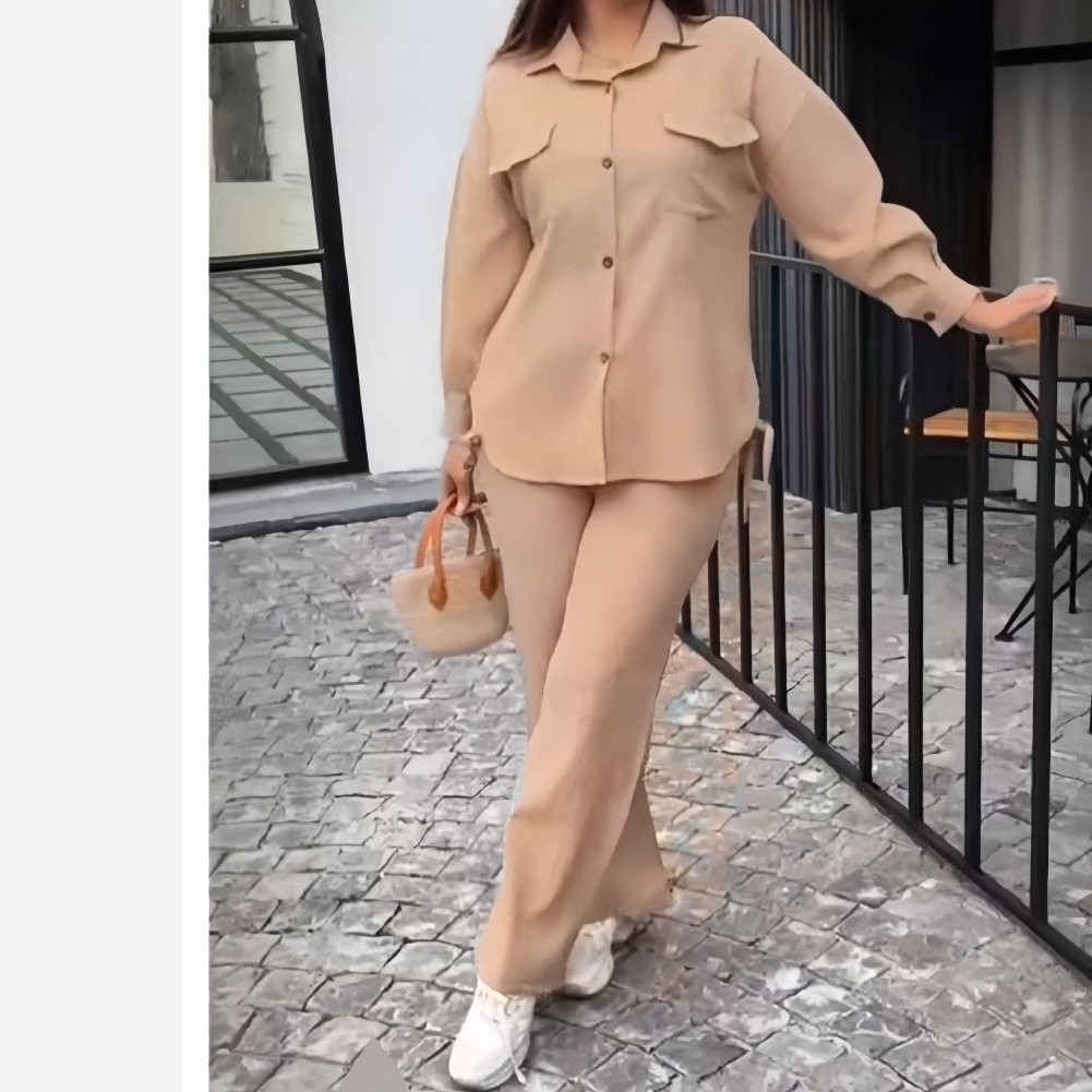 ست مانتو شلوار زنانه شانتون ژاکارد فری تا50