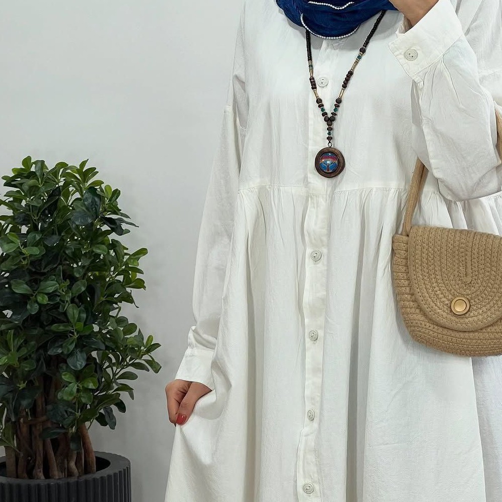 پیراهن کفتان یاشیل