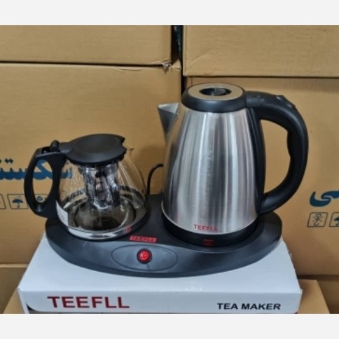 چای ساز برقی ( کتری استیل ) چایساز ( قوری شیشه ای )