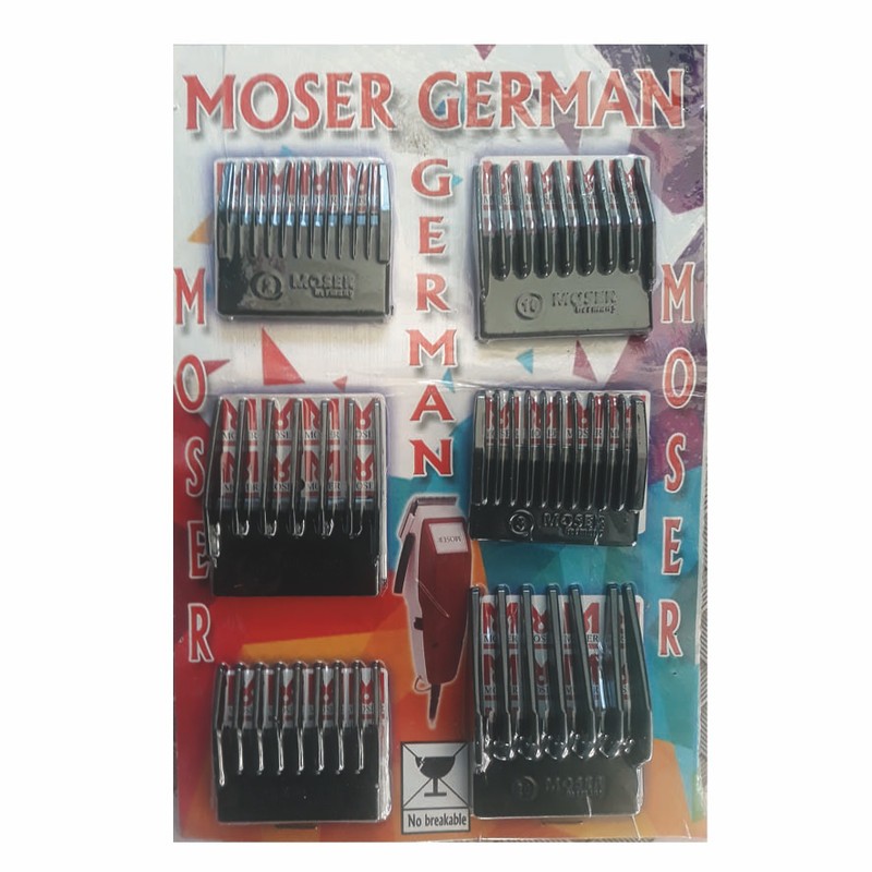 ست شانه ماشین اصلاح موزر جرمن کد OT-24 بسته 6 عددی