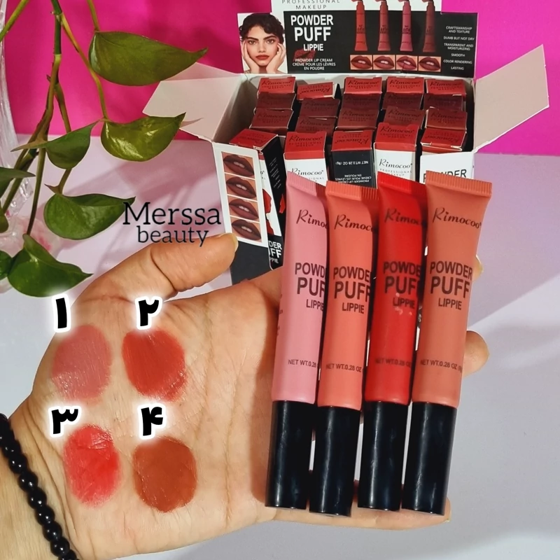 رژگونه رژلب کوشنی پددار ریموکو