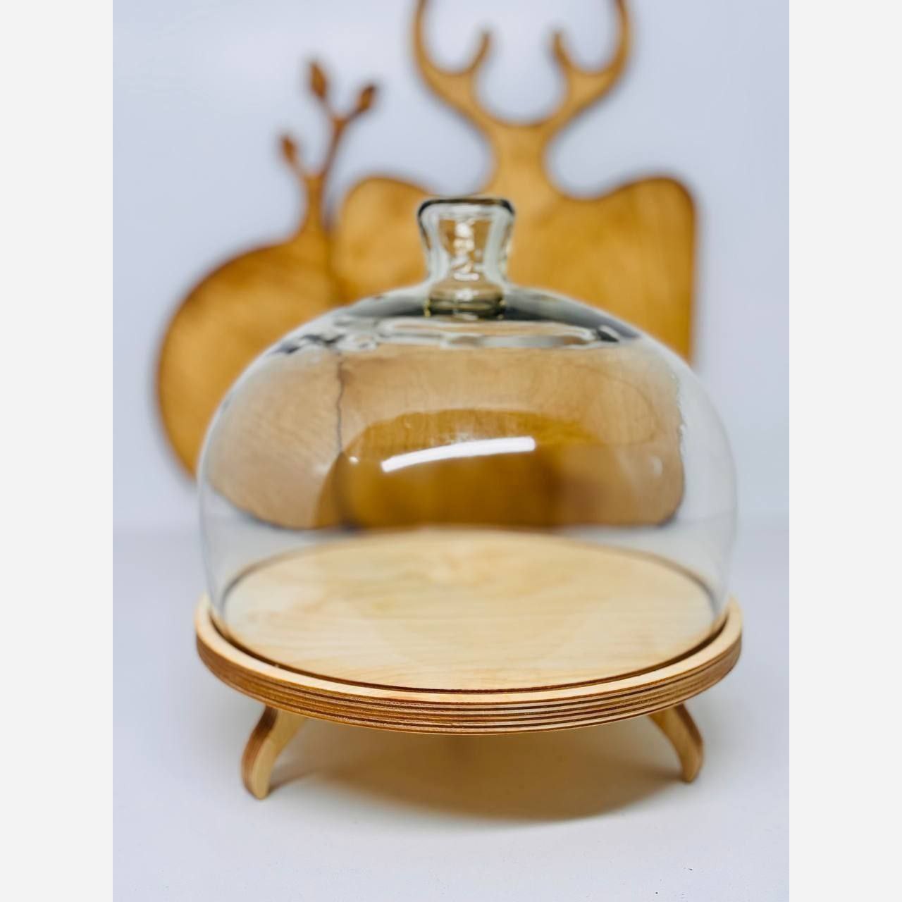 کاپ کیک پایه چوبی کاپ کیک پایه دار چوبی کاپ کیک شیشه ای کیک خوری پایه چوبی