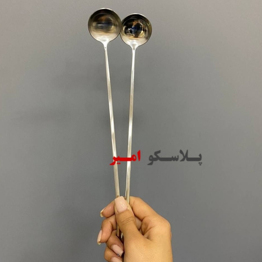 ملاقه پارچ بلند استیل