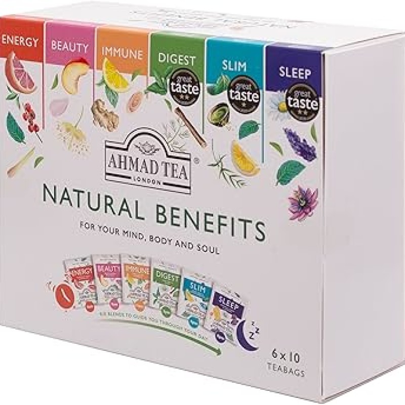 چای احمد Ahmad Tea مدل خواص طبیعت Natural Benefits