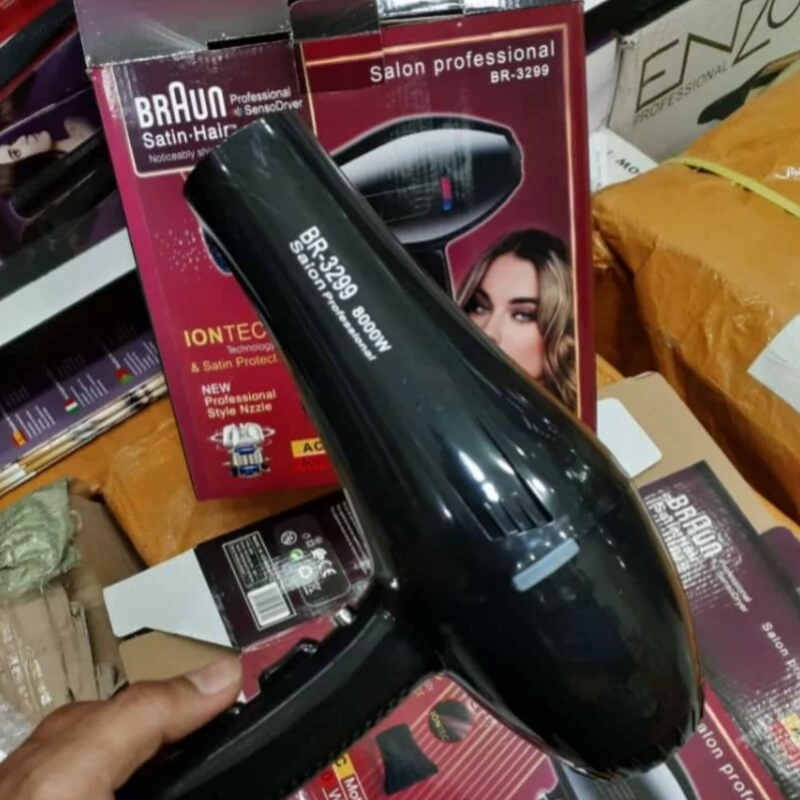 سشوار براون متور AC پرتاب باد زیاد 2200 w