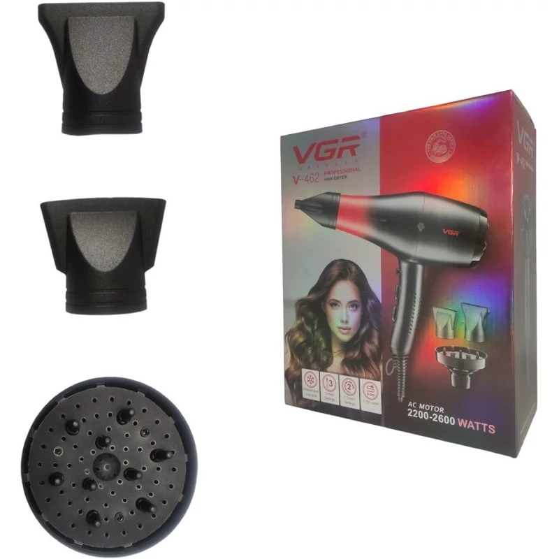 سشوار حرفه ای وی جی ار مدلV-462 به همراه دیسپانسر