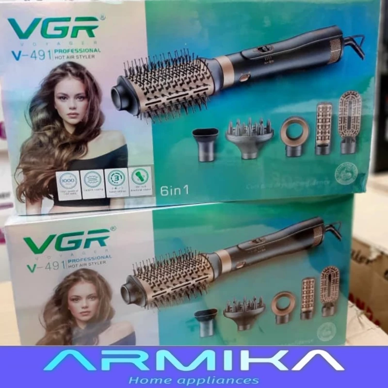 سشوار برس دار شش کاره وی جی آر V-491