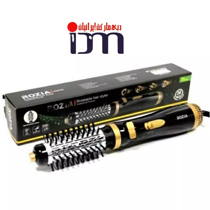 سشوار چرخشی روزیا مدل Hc 8112 موتور ac با توان 1000وات اصلی