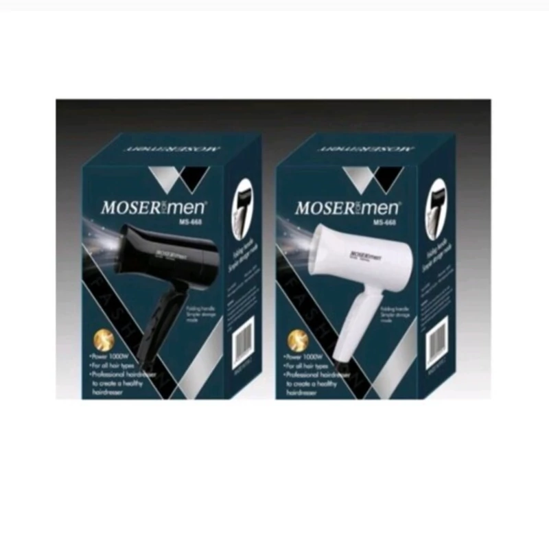 سشوار مینی حرفه ای مارک موزرMOSER men 669 اصلی اورجینال شرکتی بدنه پلاستیک فشرده شیشه ای سیم با روکش ژله ای قدرت