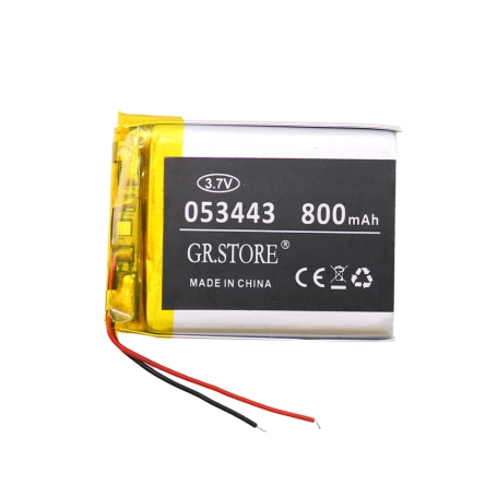 باتری لیتیوم پلیمر 3.7v ظرفیت 800mAh مارک GR.STORE کد 503443
