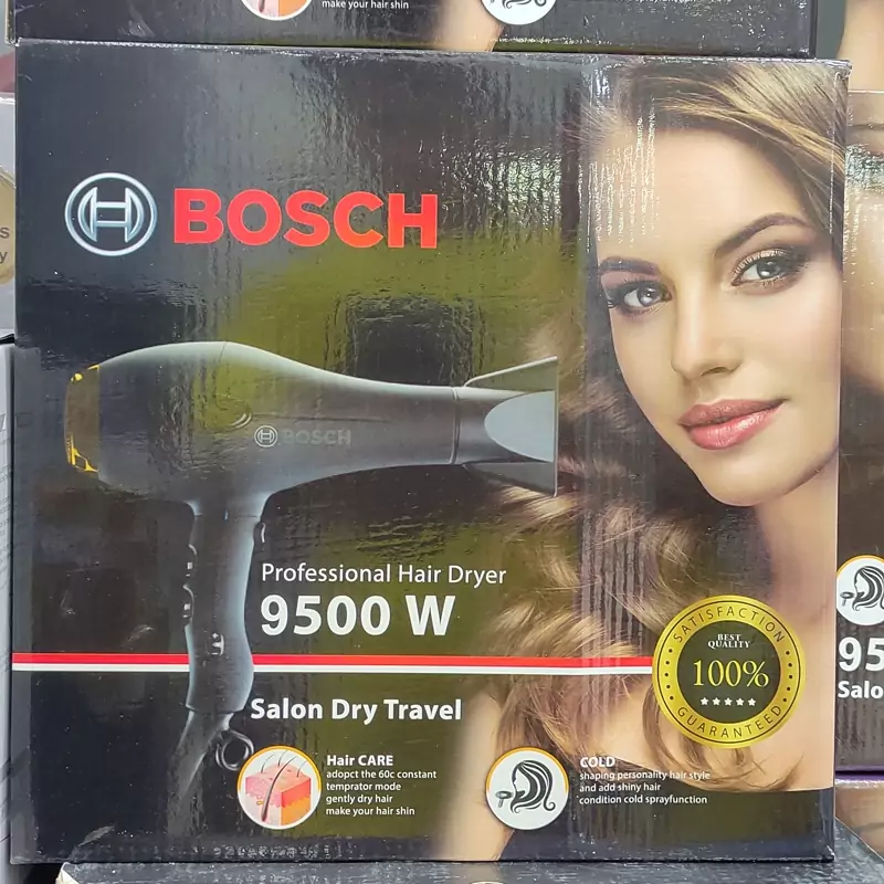 سشوار بوش 9500 وات ساخت آلمان (اصلی) ، سشوار موتور سنگین ، سشوار حرفه ای بوش ، سشوار دو سرعته ، پس کرایه