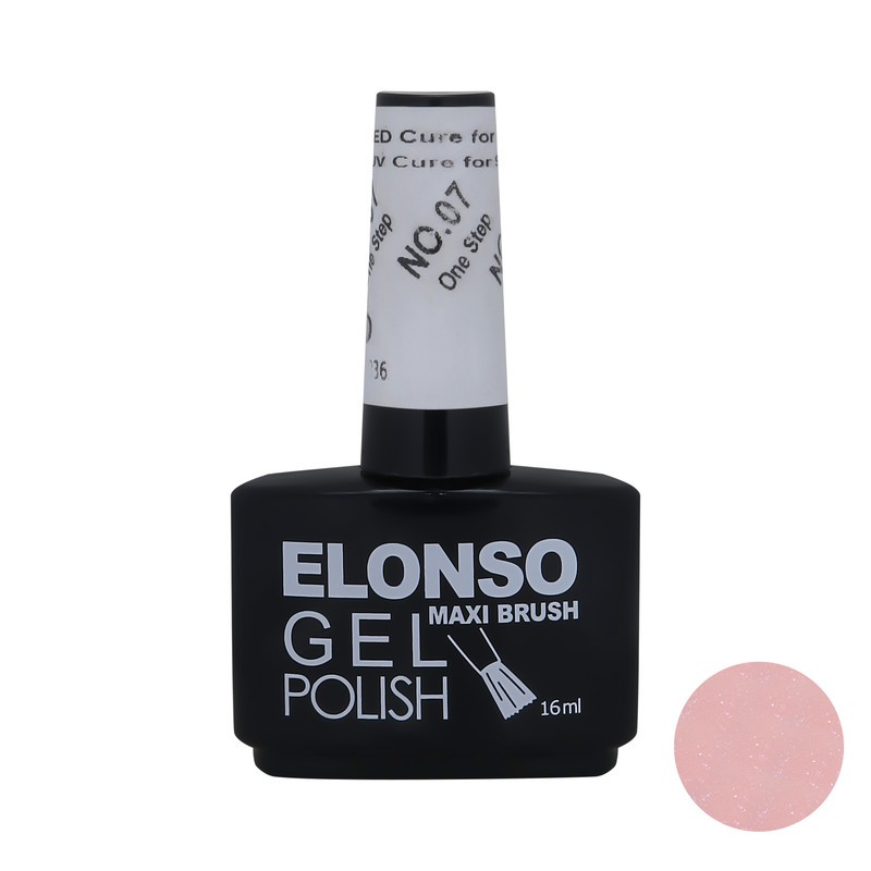 لاک ژل ناخن الونسو مدل رابربیس شماره 07