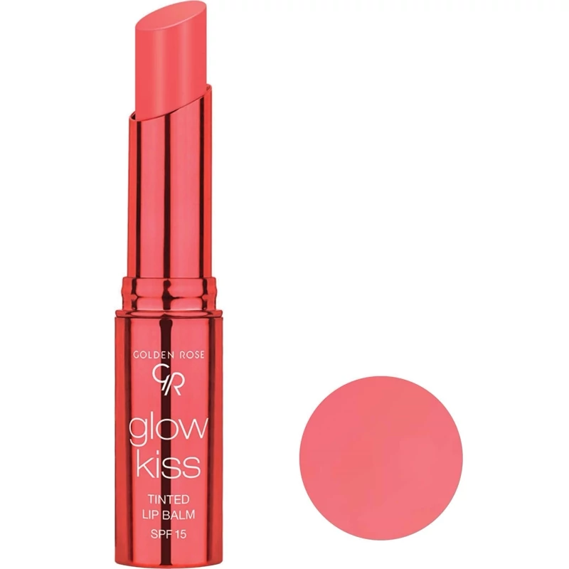 تینت لب جامد گلدن رز مدل رایحه توت فرنگی GLOW KISS 02