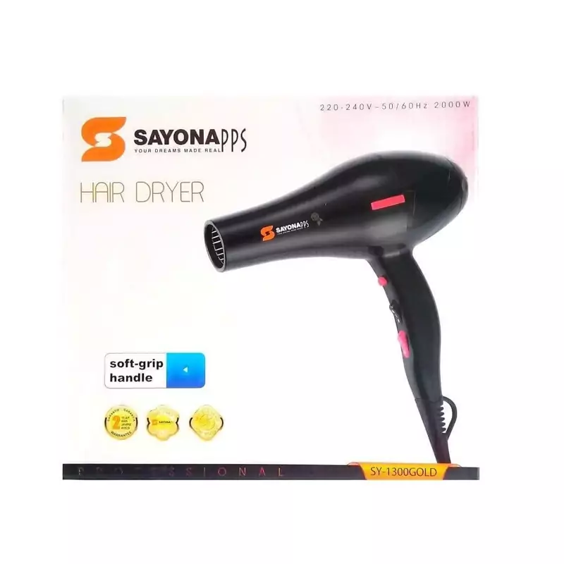 سشوار سایونا گلد SAYONA SY-1300GOLD اصل