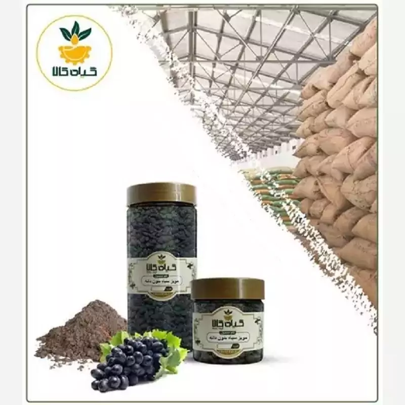 مویز سیاه (بدون دانه ) پودر شده باکیفیت عالی، بار امسالی و تاز( 100 گرمی )