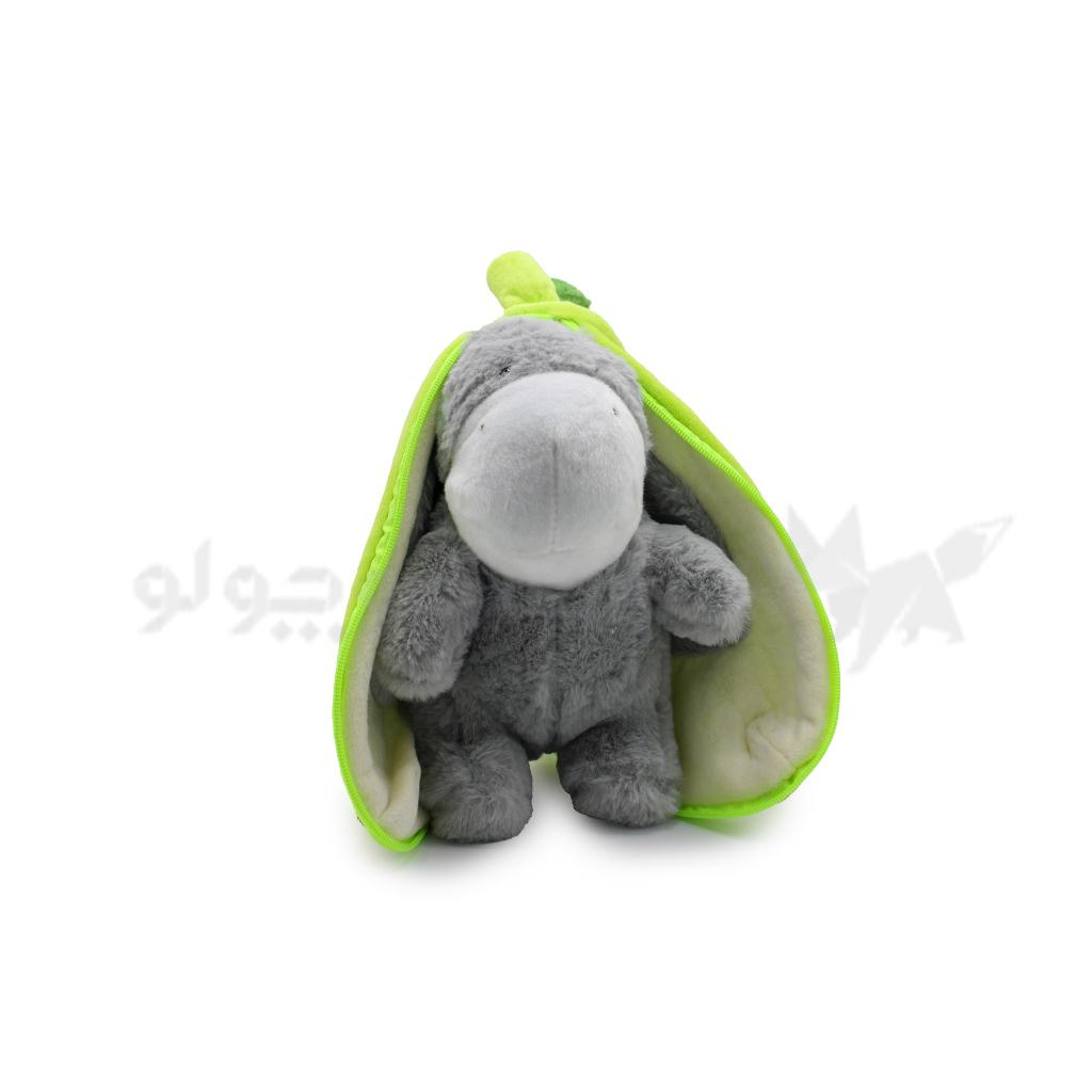 عروسک پولیشی موز سبز سوپرایزی الاغ 30 سانت کد: 4423-6