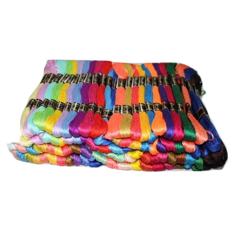 نخ کوبلن مدل rainbow بسته 100 عددی
