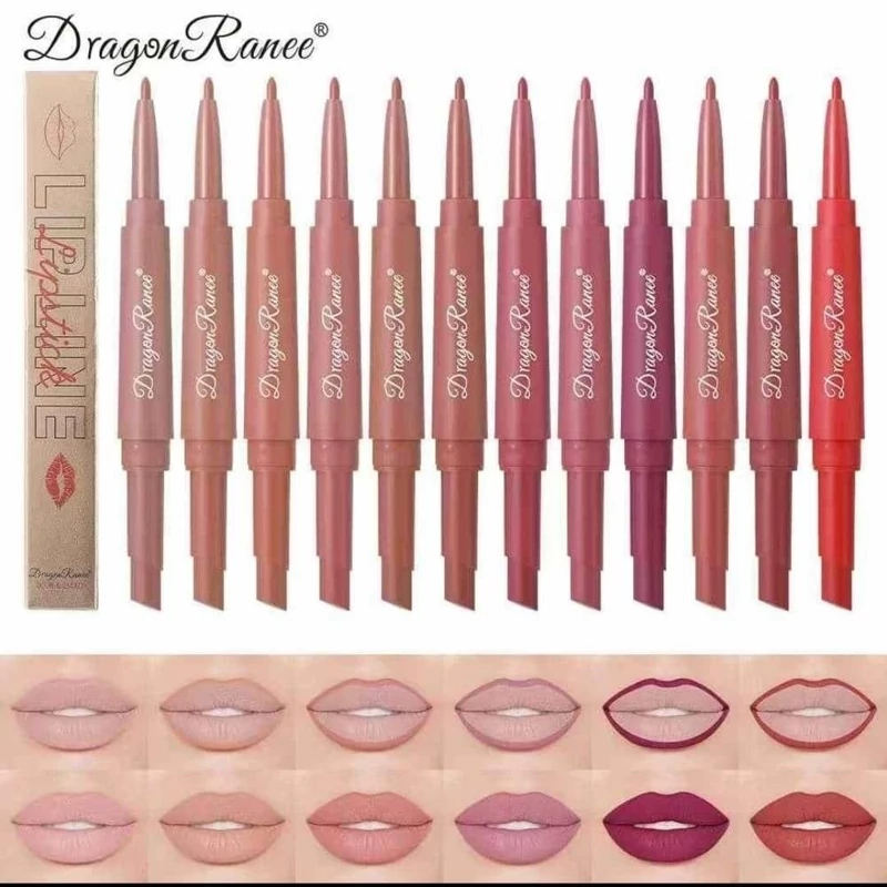 رژلب و خط لب پیچی دوسر دراگون رژخیس دو طرفه