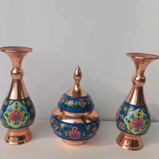 قندان و گلدان 20 مس و پرداز