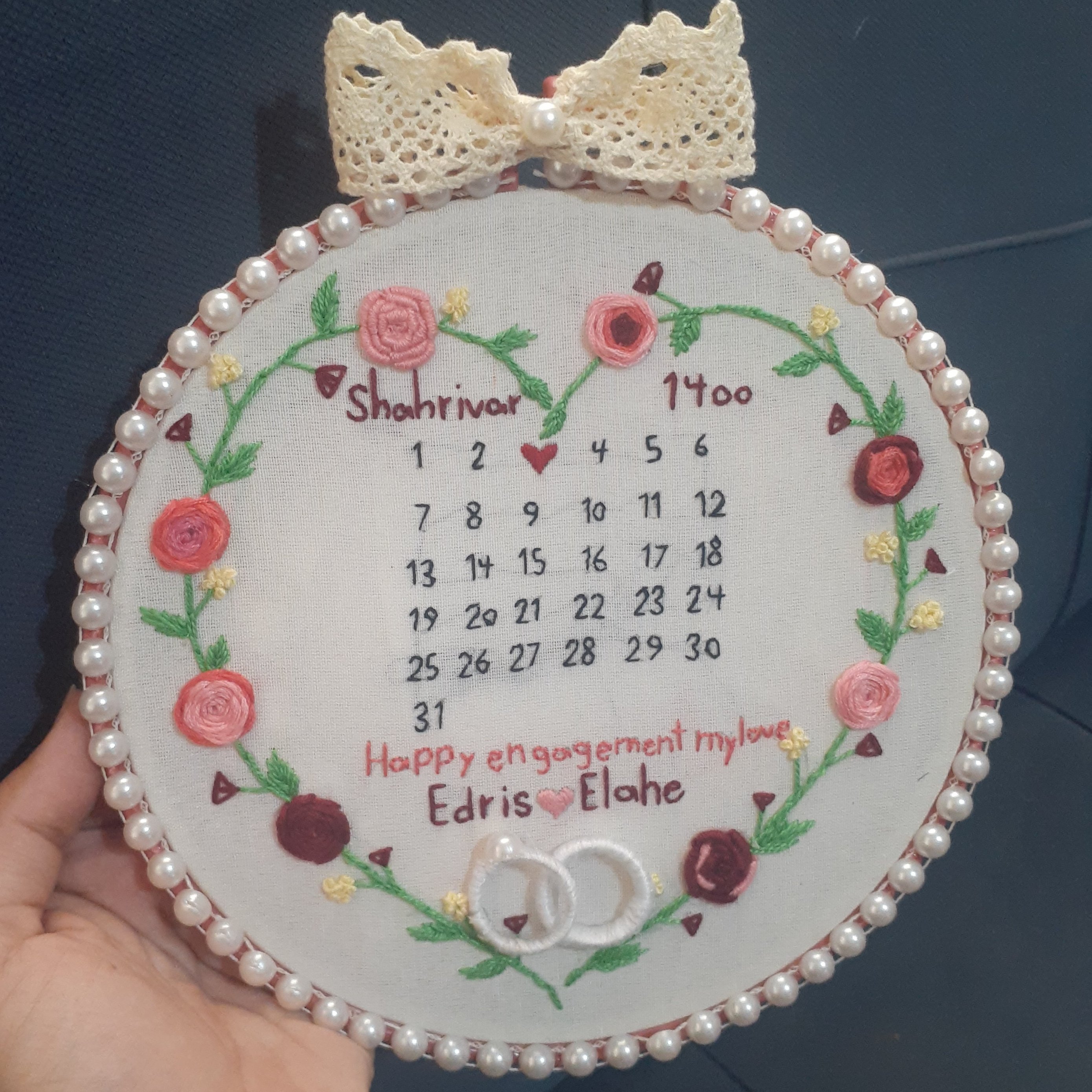 تابلو گلدوزی،دیوار کوب