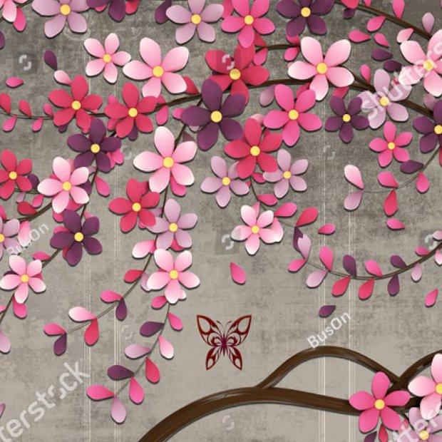 روبالشتی شکوفه های رنگی