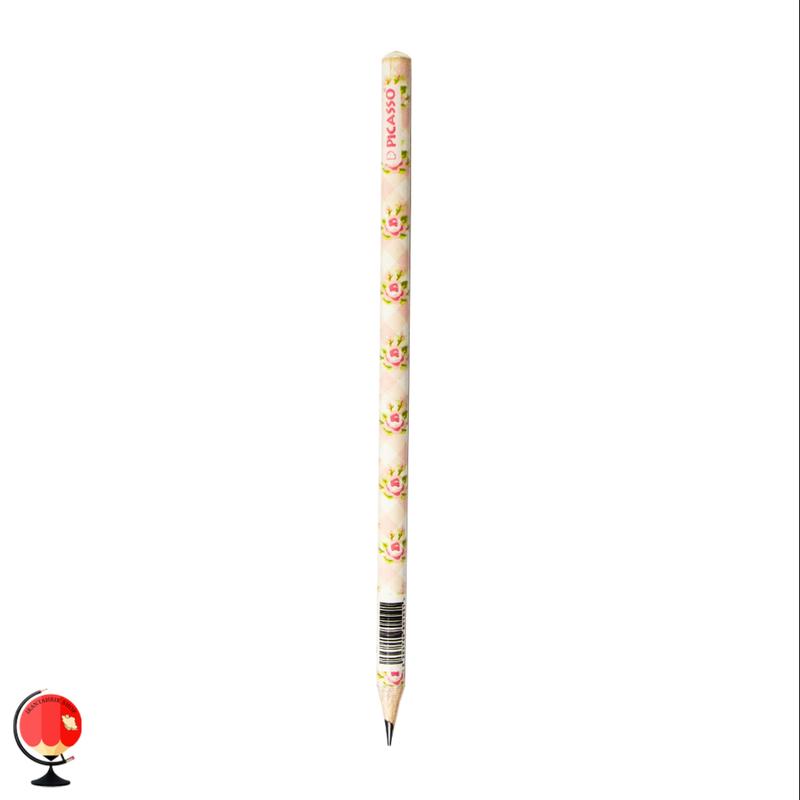 مداد مشکی پیکاسو HB طرح گل کد 1289