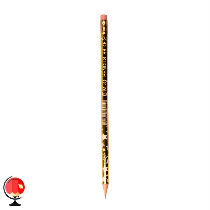 مداد مشکی ام کیو HB طلایی ماه وستاره کد 1231