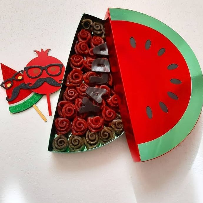  باکس لواشکی هندوانه یلدایی