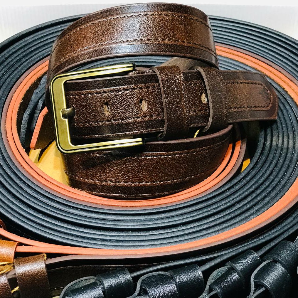 کمربند مردانه 3/5 سانتی (چرم طبیعی)