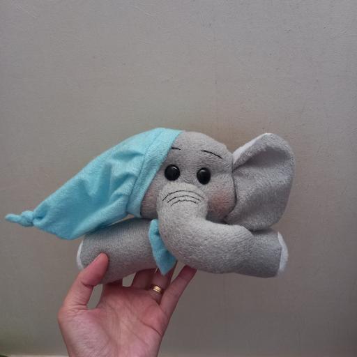 عروسک فیل نانان  تک مناسب برای نصب روی وسایل کودک