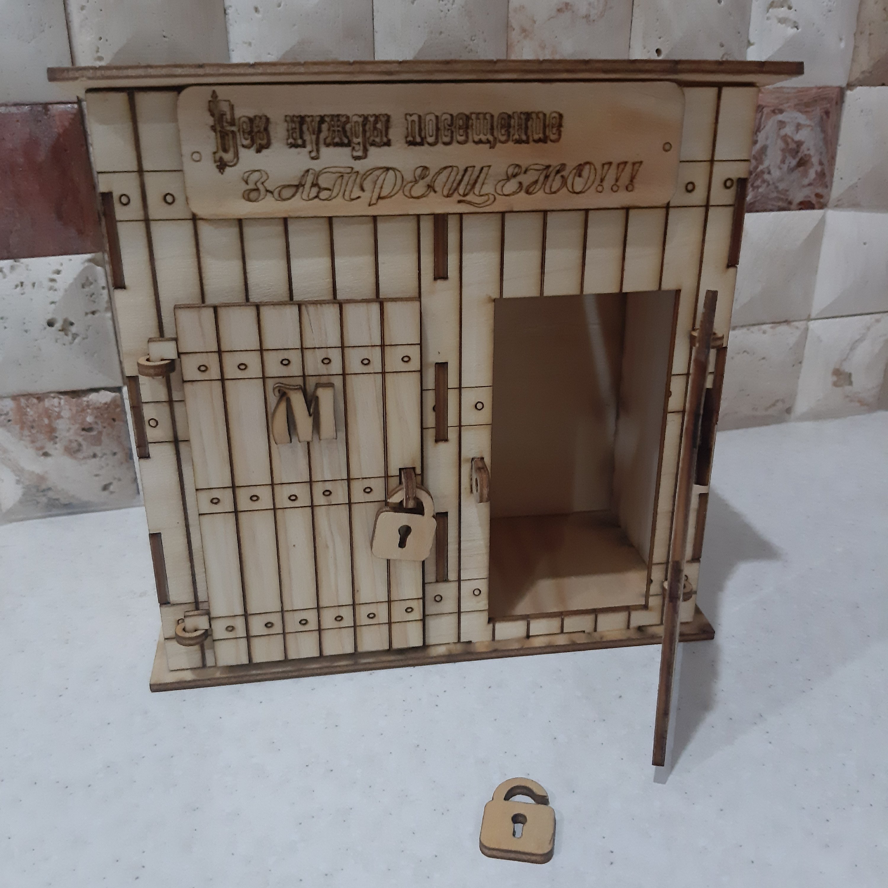 قلک چوبی کلبه دوقلو