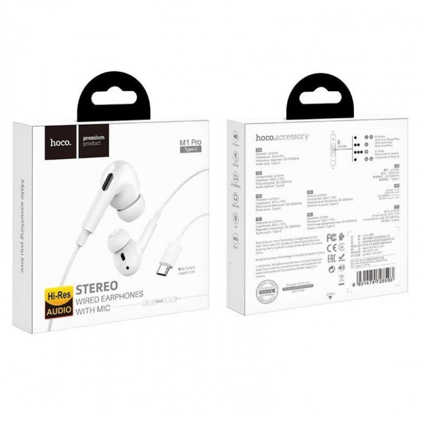 هندزفری M1Pro hoco  laghtning